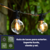 Guía de luces solares 7,5 metros 25 bombillas - Imagen 7