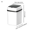 Papelera Cesto Basura Automática 13 Litros USB - Imagen 2