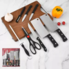 Set 8 cuchillas de cocina de acero inoxidable - Imagen 2