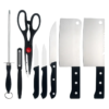 Set 8 cuchillas de cocina de acero inoxidable