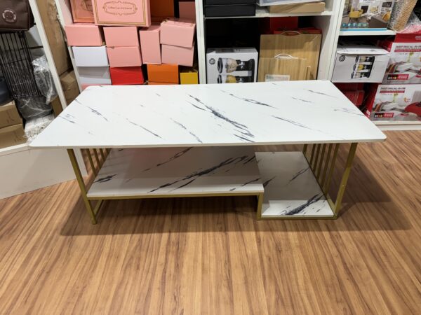 Mesa de living moderna de madera y metal - Imagen 6