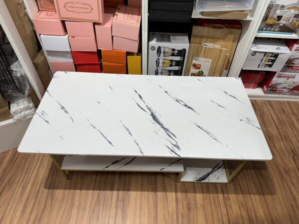 Mesa de living moderna de madera y metal - Imagen 7
