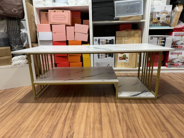 Mesa de living moderna de madera y metal - Imagen 8